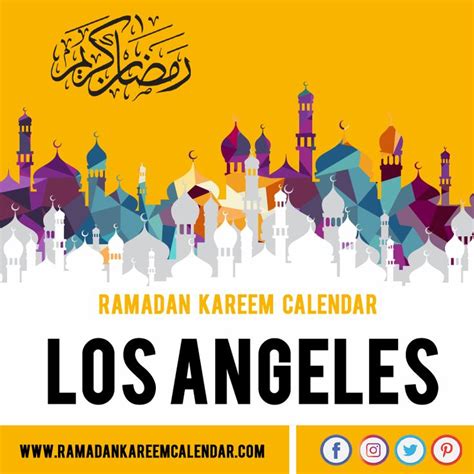 Los Angeles Ramadan Calendar